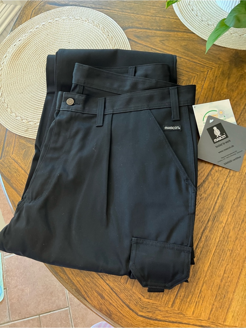 Mascot Black Men's Cargo Jeans - Durable Workwear